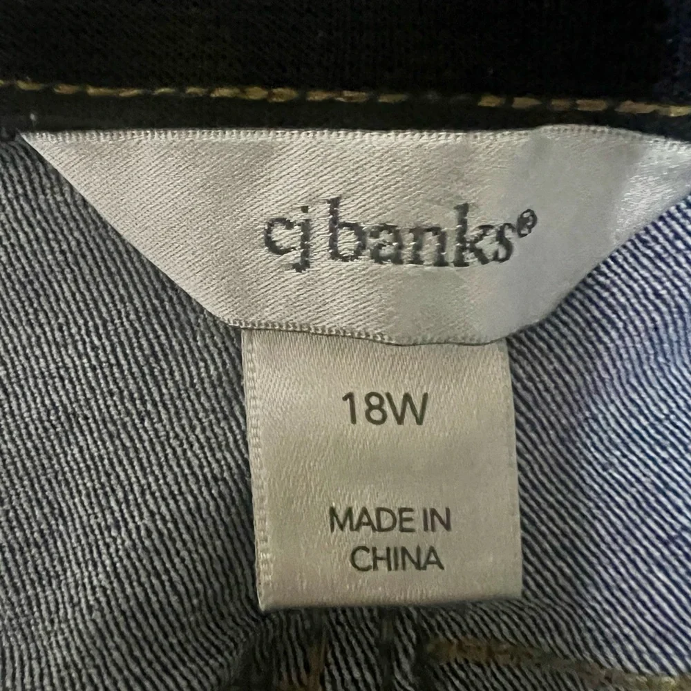 CJ Banks 18w stretch jeans w/ elastic waist - Picture 3 of 6
